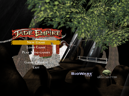 Jade Empire main menu