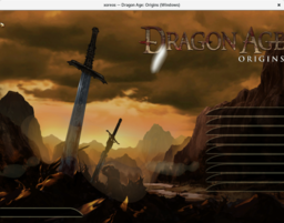 WIP Dragon Age: Origins main menu